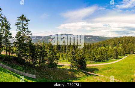 Dans la montagne Brocken Harz, Allemagne Banque D'Images