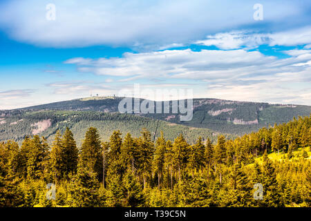 Dans la montagne Brocken Harz, Allemagne Banque D'Images