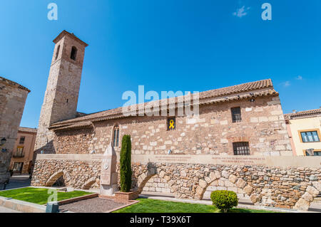 L'église de Sant Miquel, Montblanc, Catalogne, Espagne Banque D'Images