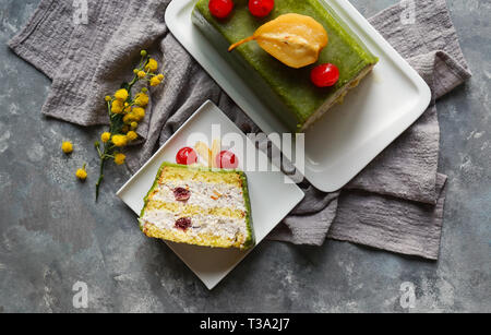 Cassata siciliana, concept de Pâques Banque D'Images