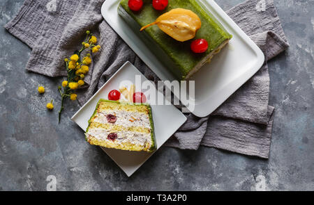 Cassata siciliana, concept de Pâques Banque D'Images