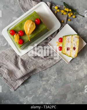 Cassata siciliana, concept de Pâques Banque D'Images