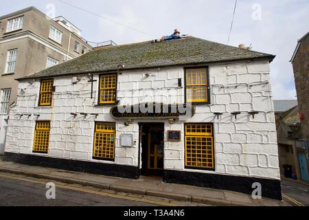 Admiral Benbow, Penzance, Cornwall, Angleterre. Banque D'Images