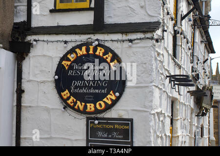 Admiral Benbow, Penzance, Cornwall, Angleterre. Banque D'Images