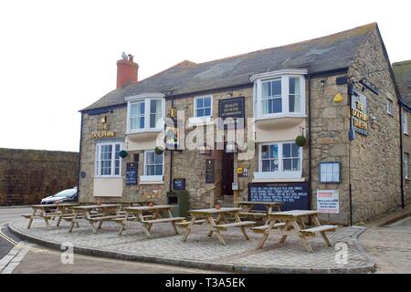 Le Dolphin Tavern, Penzance, Cornwall, Angleterre. Banque D'Images