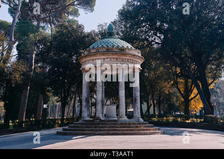 Rome, la Villa Borghese, Temple de Diana Banque D'Images