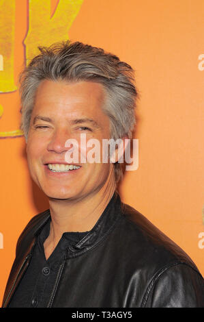 NEW YORK, NY - 07 avril : Timothy Olyphant assiste à 'Missing Link' New York en première mondiale au cinéma Regal Battery Park sur Avril 07, 2019 à New York. Banque D'Images