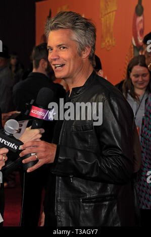 NEW YORK, NY - 07 avril : Timothy Olyphant assiste à 'Missing Link' New York en première mondiale au cinéma Regal Battery Park sur Avril 07, 2019 à New York. Banque D'Images