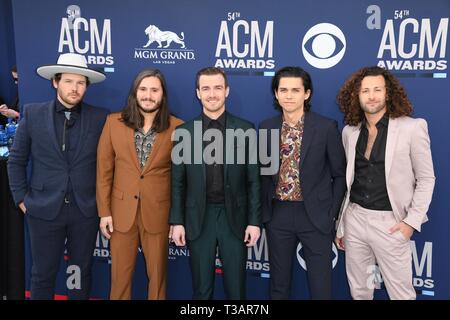 Las Vegas, USA. 7ème apr 2019. Lanco assiste à la 54e Academy of Country Music Awards at MGM Grand Hotel & Casino sur Avril 07, 2019 à Las Vegas, Nevada. Crédit photo : imageSPACE : Imagespace/Alamy Live News Banque D'Images