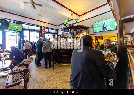 L'Étoile du matin un pub, un restaurant, un pub populaire course de chevaux à l'entrée de Pottinger, Belfast, en Irlande du Nord Banque D'Images