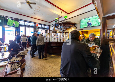 L'Étoile du matin un pub, un restaurant, un pub populaire course de chevaux à l'entrée de Pottinger, Belfast, en Irlande du Nord Banque D'Images