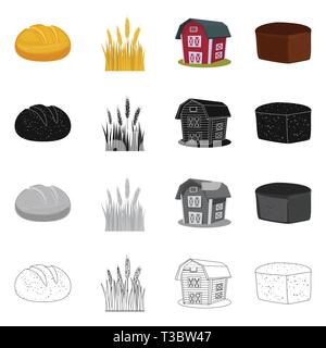 Printemps,pain,grenier,spike,des,industrie,orge,brun,alimentation,terrain,automne,petit déjeuner,blé,chignon,sain,Culture,campagne,glucides,remise,snack,pain,chalet,mûrs,farine,cuire,agriculture,immobilier,agriculture,plantes,seigle blé,maïs,grain,récolte,ferme,,champ,set,icône,,illustration,collection,isolé,design,graphisme,élément vecteur vecteurs,signer , Illustration de Vecteur