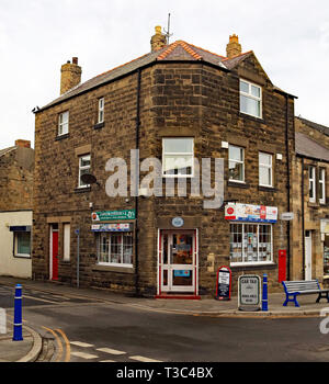 Cw Post Office 6678, rue Queen Amble Amble est une petite ville sur la côte nord-est de la région de Northumberland, Angleterre du Nord-Est. C'était une ancienne exploitation minière Banque D'Images