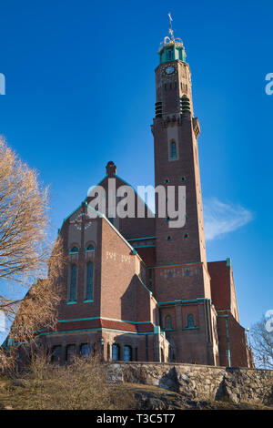 Engelbrekt Église (Engelbrektskyrkan) un exemple d'architecture romantique, Larkstaden, Sweden, Stockholm, Suède, Scandinavie Banque D'Images