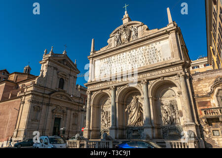 Fontana dell Acqua Felice, Rome, Italie Banque D'Images