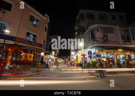 La vie nocturne de Hue au Vietnam Banque D'Images