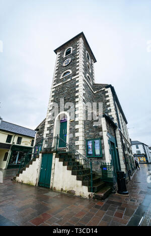 Le Moot Hall à Keswick, traditionnel lieu de départ de la Bob Graham Round Banque D'Images