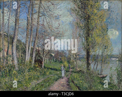 Alfred Sisley (1839 - 1899) - bords de seine 1880 Banque D'Images