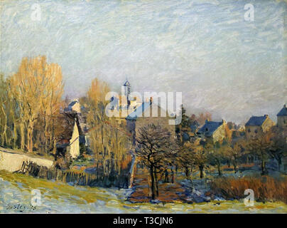 Alfred Sisley (1839 - 1899) - le gel en louveciennes 1873 Banque D'Images