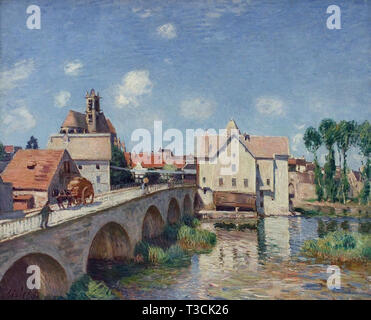 Alfred Sisley (1839 - 1899) - le pont de moret 1893 Banque D'Images