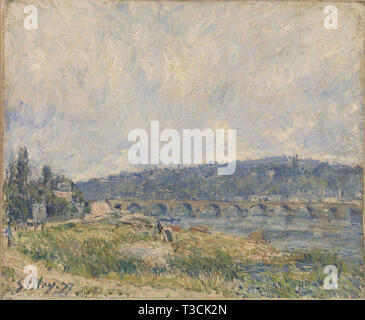 Alfred Sisley (1839 - 1899) - le pont de Sèvres 1877 Banque D'Images