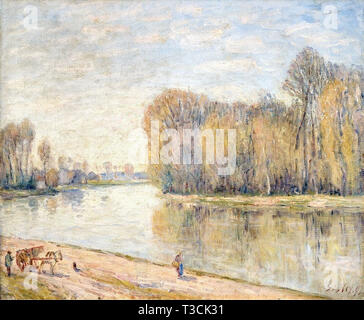 Alfred Sisley (1839 - 1899) - les bords du Loing 1897 Banque D'Images