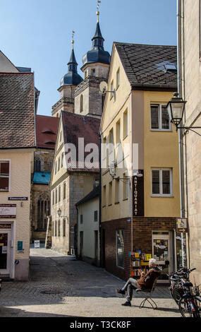 BAYREUTH, ville gothique Sainte Trinité de l'église évangélique luthérienne, l'église principale de Haute-franconie. Banque D'Images