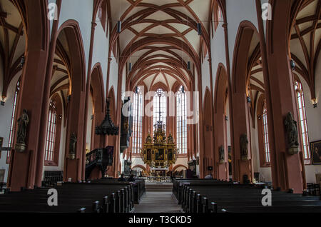 BAYREUTH, ville gothique Sainte Trinité de l'église évangélique luthérienne, l'église principale de Haute-franconie. Banque D'Images