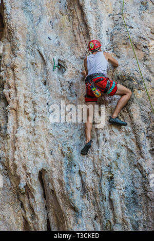 Railay Beach à Krabi Thaïlande Banque D'Images