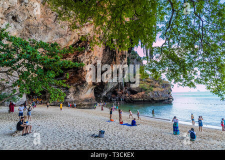 Railay Beach à Krabi Thaïlande Banque D'Images