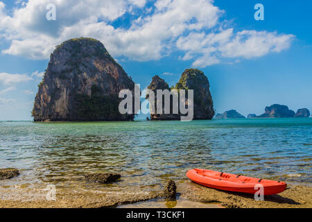 Railay Beach à Krabi Thaïlande Banque D'Images