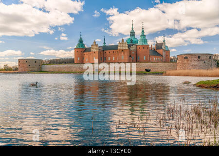 Voir l'historique du Château de Kalmar (Kalmar Slott) dans la ville de Kalmar. La Suède Banque D'Images