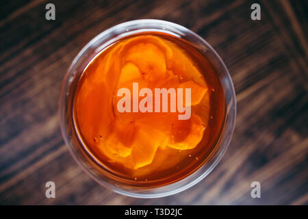 Gelée de baies fraîches lors de l'exposition dans le café Banque D'Images