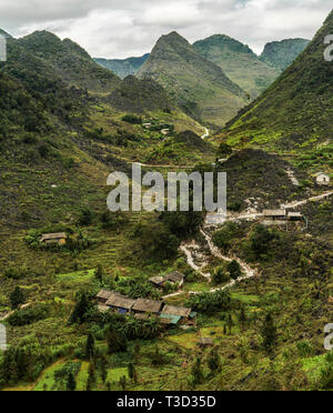 Le nord du Vietnam vues highland Banque D'Images