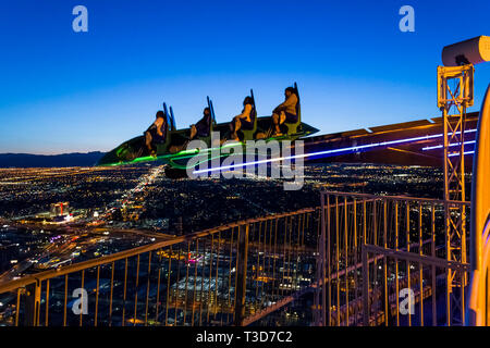 LAS VEGAS, NEVADA - 10 avril 2015 : Vue aérienne de la ville de la stratosphère, à Las Vegas, Nevada, united states Banque D'Images