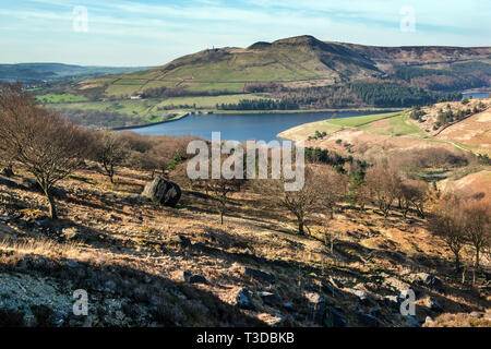Réservoir d'Dovestone, Greenfield, Greater Manchester UK. Banque D'Images