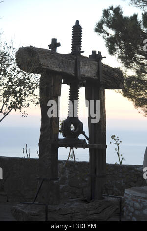 Bova Reggio Calabre Italie - Chemin de l'agriculteur à l'extrait d'huile,Crédit presse Giuseppe Andidero Banque D'Images