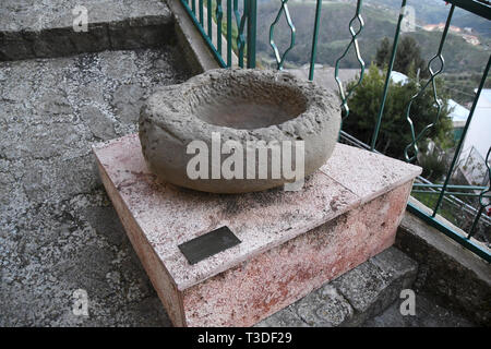 Bova Reggio Calabre Italie - Chemin de la Culture de l'agriculteur l'auge de cochon,Giuseppe Andidero Crédit Banque D'Images