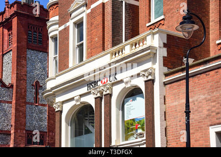 La Banque HSBC, Muswell Hill Broadway, Muswell Hill, London Borough of Haringey, Greater London, Angleterre, Royaume-Uni Banque D'Images