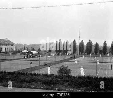 1917 Photo de Colombie-Britannique - Colombie-Britannique Country Club de Tennis Banque D'Images