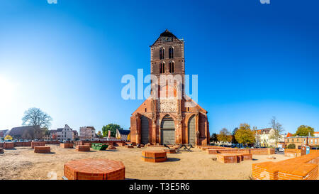 Ruine de l'église de Wismar, Allemagne Banque D'Images