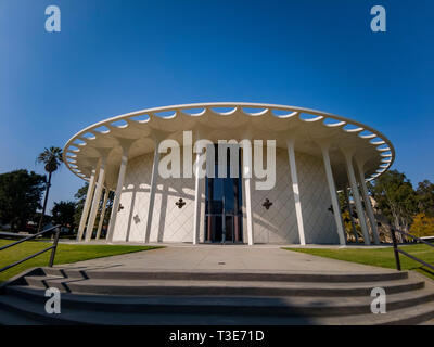 Los Angeles, 24 mai : Vue extérieure de Beckman Auditorium à Caltech Le 24 mai 2019 à Los Angeles, Californie Banque D'Images