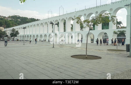 RIO DE JANEIRO, Brésil - 25 mai, 2016,vers la lapa arches à Rio Banque D'Images