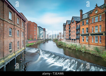 Lady's Bridge, Sheffield. Banque D'Images