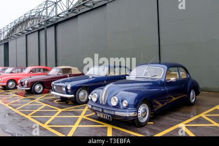 La cavalcade de la Concorde ; les voitures et les bus Bristol Bristol Aerospace Museum de visiter Yeovilton Fleet Air arm Museum. Banque D'Images