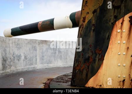 La Scala embrasure de la batterie au-dessus de la base navale sud-africain de Simonstown Banque D'Images