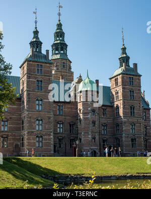 Christian IV château de Rosenborg, construit dans un style Renaissance hollandaise en quatre phases à partir de1605 jusqu'à 1633. Banque D'Images