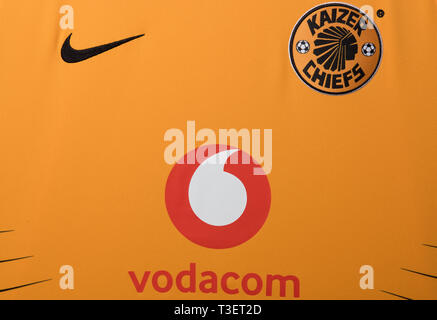 Close up de Kaizer Chiefs jersey. Banque D'Images