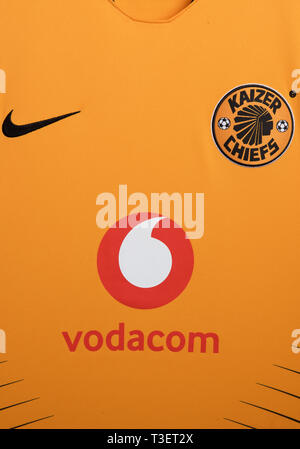 Close up de Kaizer Chiefs jersey. Banque D'Images