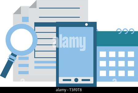 Concept de paiement de l'impôt Illustration de Vecteur